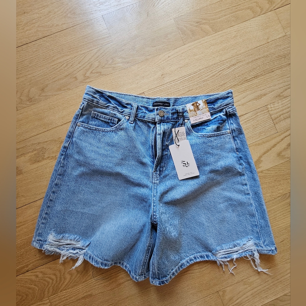 Women's Blue Denim Shorts